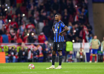 Marcus Thuram of FC Internazionale Milano seen during the 2023/24 UEFA Champions League Round of 16 Leg 2 of 2 between Atletico Madrid and Inter at Civitas Metropolitano Stadium. Atletico Madrid wins 3:2 on penalties. (Photo by Federico Titone / SOPA Images/Sipa USA)   - Photo by Icon Sport