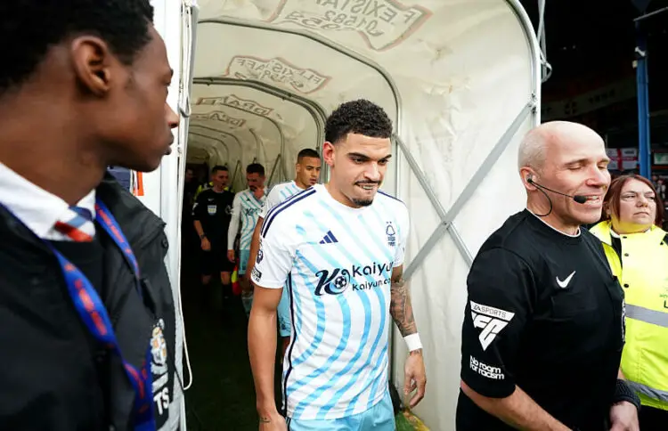 Nottingham Forest's Morgan Gibbs-White walks out of the player's tunnel before the Premier League match at Kenilworth Road, Luton. Picture date: Saturday March 16, 2024.   - Photo by Icon Sport
