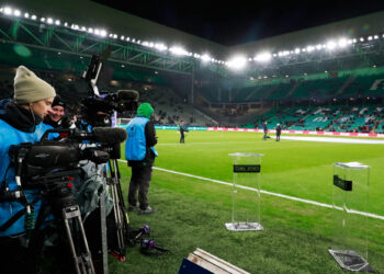 Illustration during the Quarter-Final match between Le Puy and Rennes at Stade Geoffroy-Guichard on February 29, 2024 in Saint-Etienne, France. (Photo by Romain Biard/Icon Sport)  - Photo by Icon Sport