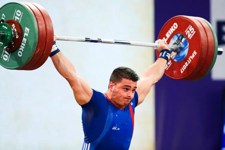 Romain Imadouchene, FRA, during 2017 European Weightlifting Championships -85 kg in Split; 06/04/2017  - Photo : Schreyer / Icon Sport   - Photo by Icon Sport