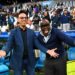 Carlos Mozer et Basile Boli (Ex joueurs de l'Olympique de Marseille) - Photo by Icon Sport