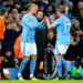 Erling Haaland et Kevin De Bruyne avec Manchester City en 2024 - Photo by Icon Sport