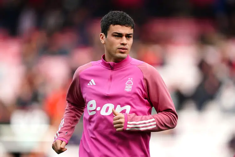 Nottingham Forest's Giovanni Reyna warming up prior to kick-off before the Premier League match at the Vitality Stadium, Bournemouth. Picture date: Sunday February 4, 2024. - Photo by Icon Sport   - Photo by Icon Sport