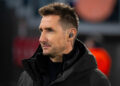 14 February 2024, Italy, Rom: Soccer: Champions League, Lazio Rome - Bayern Munich, knockout round, round of 16, first leg at the Stadio Olimpico di Roma. TV pundit Miroslav Klose, former player of both clubs, is in the stadium before the match. Photo: Sven Hoppe/dpa - Photo by Icon Sport   - Photo by Icon Sport