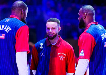 Stephen Curry, Kevin Durant et LeBron James - Photo by Icon Sport