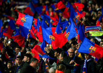 Supporters du FC Barcelone - Photo by Icon Sport