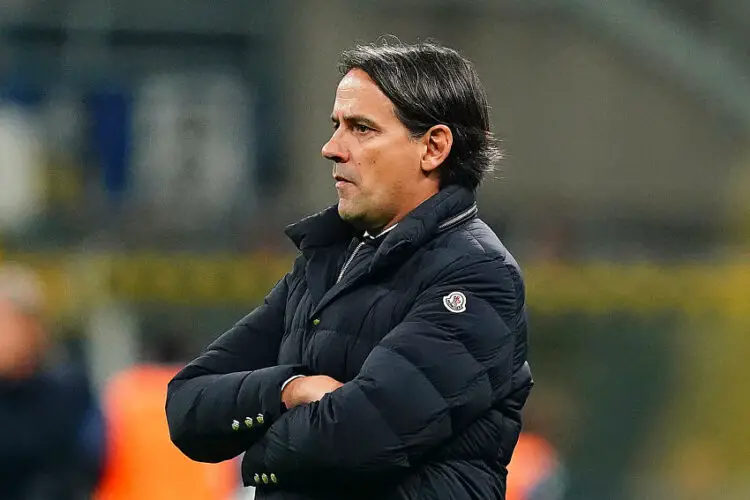 Inter's Simone Inzaghi during the Serie A soccer  match between Inter and Empoli  at the San Siro Stadium in Milan , north Italy -  April 1th , 2024. Sport - Soccer . (Photo by Spada/LaPresse) Photo by Icon Sport   - Photo by Icon Sport