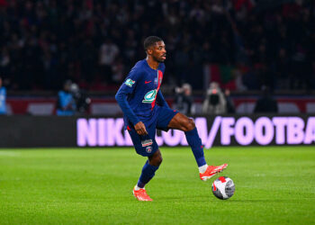Ousmane DEMBELE of Paris SG during the French Cup Semi Final match between Paris and Rennes at Parc des Princes on April 3, 2024 in Paris, France. (Photo by Daniel Derajinski /Icon Sport)   - Photo by Icon Sport