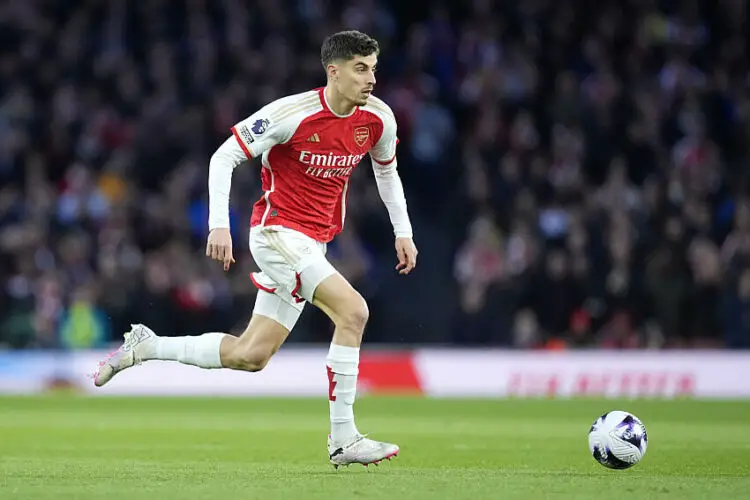 Arsenal?s Kai Havertz during the Premier League match at the Emirates Stadium, London. Picture date: Wednesday April 3, 2024.   - Photo by Icon Sport