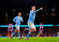 Phil Foden avec Manchester City face à Aston Villa en 2024  - Photo by Icon Sport