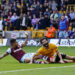 Wolverhampton, England, 6th April 2024.  Emerson Palmieri of West Ham United brings down Rayan Ait-Nouri of Wolverhampton Wanderers to give away a penalty during the Premier League match at Molineux, Wolverhampton. Picture credit should read: Andrew Yates / Sportimage   - Photo by Icon Sport