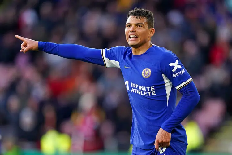 Chelsea's Thiago Silva during the Premier League match at Bramall Lane, Sheffield. Picture date: Sunday April 7, 2024.   - Photo by Icon Sport