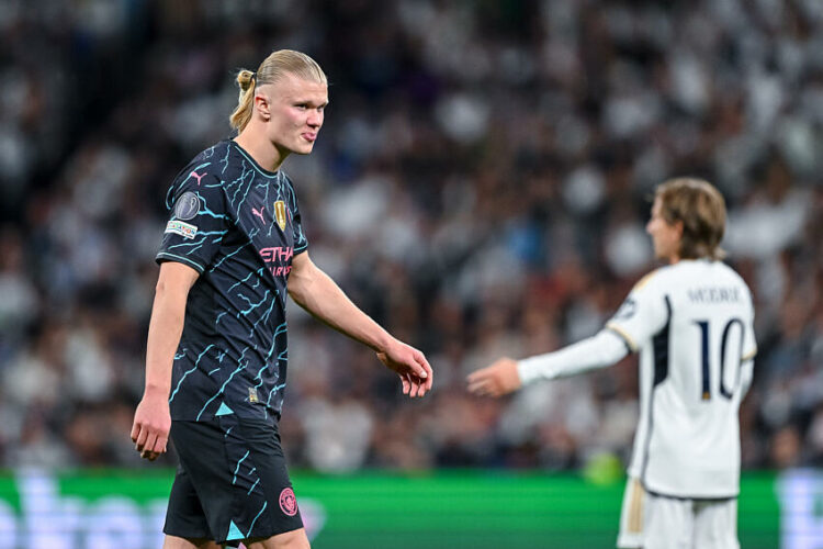 Erling Haaland (Manchester City) face au Real Madrid - (Photo by Harry Langer/DeFodi Images)   - Photo by Icon Sport