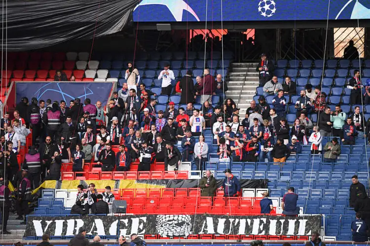 Fans PSG au Parc des Princes en 2024 à Paris, France.(Photo by Anthony Bibard/FEP/Icon Sport)