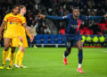 Ousmane Dembélé  avec le PSG face au Barça   - Photo by Icon Sport