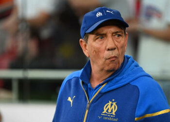 Jean-Louis Gasset (Entraîneur Olympique de Marseille) - Photo by Icon Sport