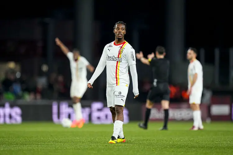Elye WAHI of RC Lens during the Ligue 1 Uber Eats match betwen Metz and Lens at Stade Saint-Symphorien on April 12, 2024 in Metz, France.(Photo by Hugo Pfeiffer/Icon Sport)   - Photo by Icon Sport