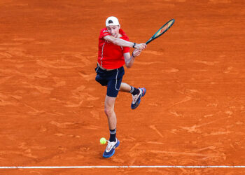 Ugo HUMBERT of France during the Day 7 of Rolex Monte-Carlo Masters 1000 at Monte-Carlo Country Club on April 12, 2024 in Monte-Carlo, Monaco.(Photo by Johnny Fidelin/Icon Sport)   - Photo by Icon Sport