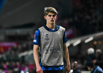 Charles De Ketelaere of Atalanta BC during the UEFA Europa League quarter finals second leg match between Atalanta BC and Liverpool FC on Avril 18, 2024 at Gewiss stadium in Bergamo, Italy. Credit: Tiziano Ballabio    Photo by Icon Sport   - Photo by Icon Sport