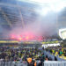 Supporters canaris lors de FC Nantes - Stade Rennais en 2024   - Photo by Icon Sport