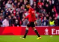 Manchester United's Casemiro after missing his penalty in the shoot out during the Emirates FA Cup semi-final match at Wembley Stadium, London. Picture date: Sunday April 21, 2024. Photo by Icon sport   - Photo by Icon Sport