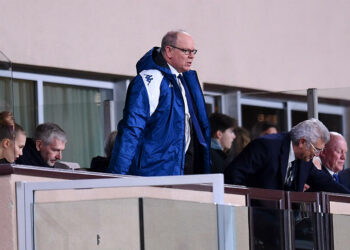 Prince ALBERT II DE MONACO during the Ligue 1 Uber Eats match between Monaco and Lille at Stade Louis II on April 24, 2024 in Monaco, Monaco.(Photo by Philippe Lecoeur/FEP/Icon Sport)   - Photo by Icon Sport