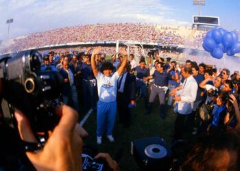 La légende Diego Maradona Photo : Michel Barrault / Icon Sport