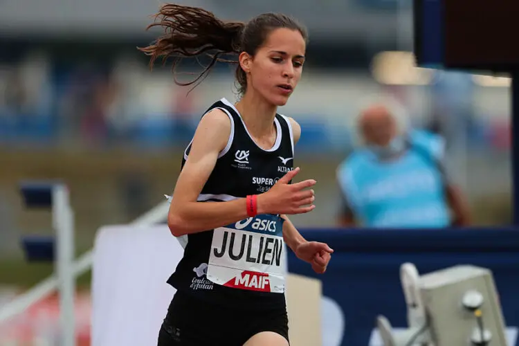Melody JULIEN of French - 5000 m during the French Championship on June 25, 2021 in Angers, France. (Photo by Stadion-Actu/Icon Sport)   - Photo by Icon Sport