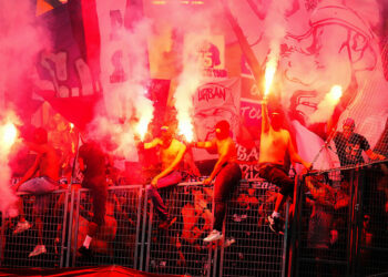 Les ultras toulousains sont feu (Photo by Bagu Blanco / Pressinphoto / Icon Sport)