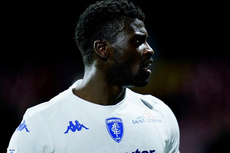 M'baye Niang avec le maillot d'Empoli  (Photo Photo Sport Pics)  - Photo by Icon Sport