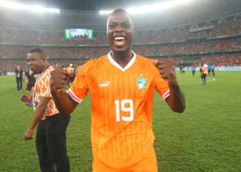 Nicolas Pépé avec la Côte d'Ivoire lors de la CAN   - Photo by Icon Sport