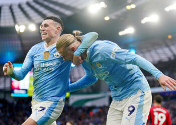 Phil Foden et Erling Haaland
(Photo by Icon Sport)