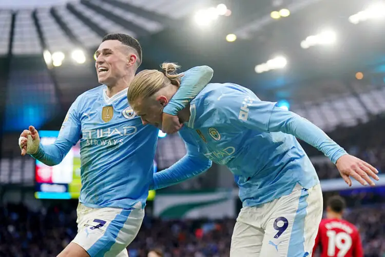 Phil Foden et Erling Haaland
(Photo by Icon Sport)