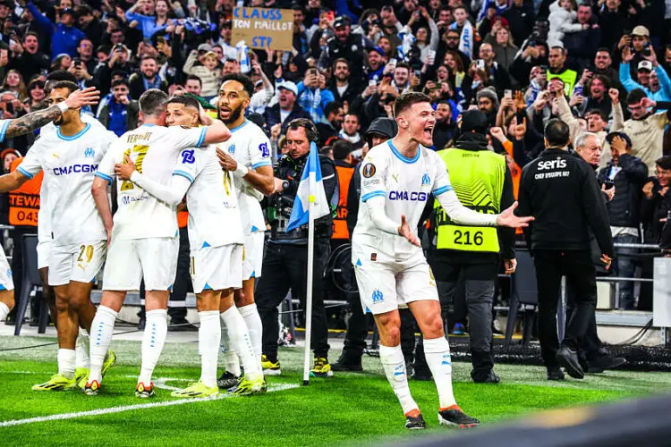 Quentin Merlin avec l'OM (Photo by Johnny Fidelin/Icon Sport)