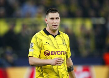 DORTMUND - Niklas Sule of Borussia Dortmund during the UEFA Champions League last 16 match between Borussia Dortmund and PSV Eindhoven at Signal Iduna Park on March 13, 2024 in Dortmund, Germany. ANP | Hollandse Hoogte | Bart Stoutjesdijk  Photo by Icon Sport   - Photo by Icon Sport