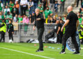 Headcoach of Saint Etienne Olivier DALL'OGLIO during the Ligue 2 BKT match between Saint-Etienne and Concarneau at Stade Geoffroy-Guichard on April 6, 2024 in Saint-Etienne, France. (Photo by Daniel Derajinski/Icon Sport)   - Photo by Icon Sport