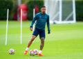 Arsenal's Gabriel Jesus during a training session at the Sobha Realty Training Centre in London Colney, Hertfordshire. Picture date: Tuesday April 16, 2024. Photo by Icon Sport   - Photo by Icon Sport