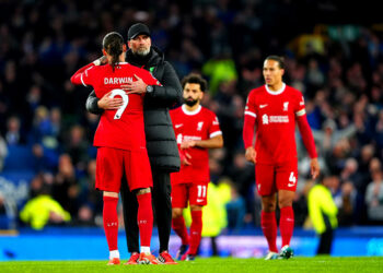 Darwin Nunez et Jurgen Klopp avec Liverpool - Photo by Icon Sport