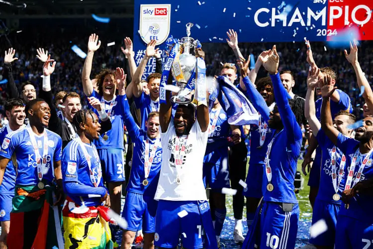 Leicester City a remporté le Championship ce week-end. Photo by Icon Sport