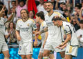 Arda Güler, Luka Modric, Fran Garcia, Joselu et Brahim Díaz (Real Madrid) - Photo by Icon Sport