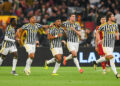 Luiz Da Silva Danilo, Dusan Vlahovic et leurs coéquipiers de la Juventus - Photo by Icon Sport
