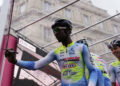 Biniam Girmay lors de la quatrième étape du Giro (Photo by Massimo Paolone /Lapresse) Photo by Icon Sport