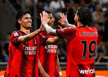Les joueurs de l'AC Milan - Photo by Icon Sport