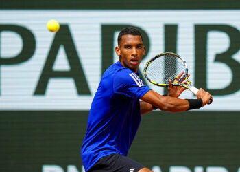 Felix AUGER ALIASSIME of Canada during the Qualifications of Roland Garros at Roland Garros on May 21, 2024 in Paris, France.(Photo by Hugo Pfeiffer/Icon Sport)   - Photo by Icon Sport