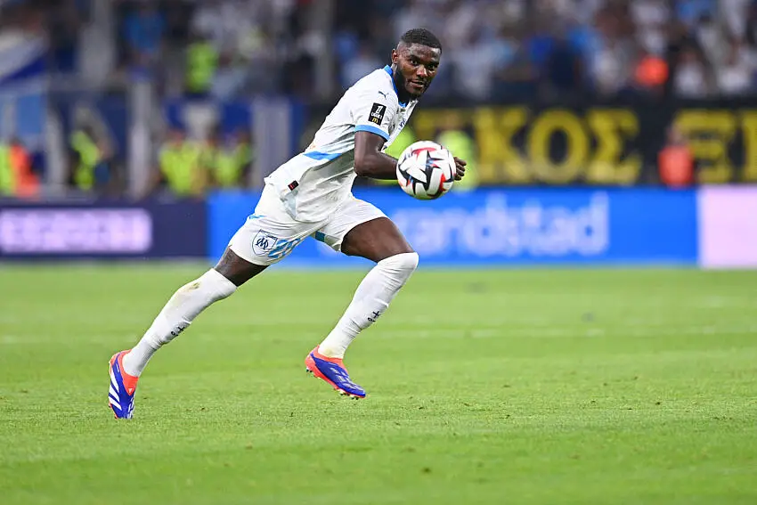 Lilian Brassier avec l'OM 