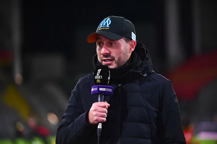 Roberto De Zerbi avec l'OM