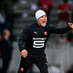 Jorge Sampaoli avec le Stade Rennais lors de ses débuts contre Lille