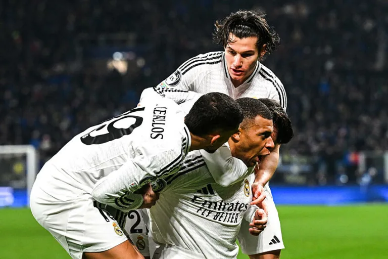 Kylian Mbappé avec le Real Madrid contre Bergame