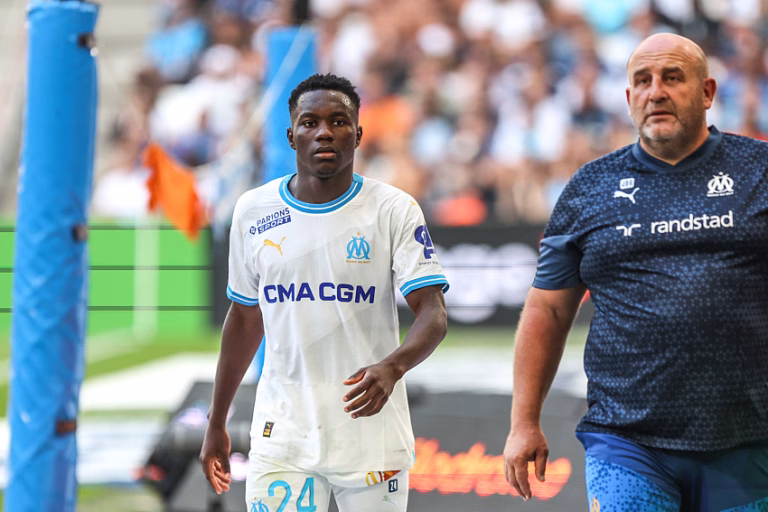 François-Régis Mughe avec l'OM