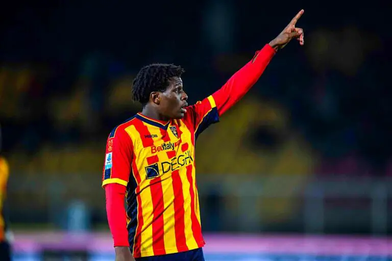 Patrick Dorgu avec Lecce